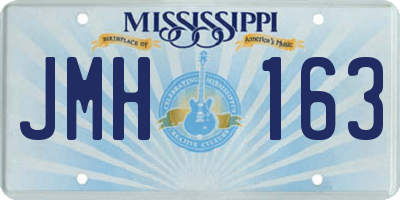 MS license plate JMH163