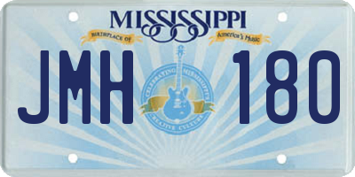 MS license plate JMH180