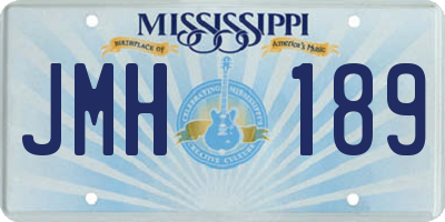 MS license plate JMH189