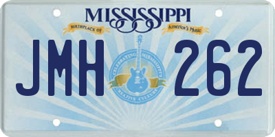 MS license plate JMH262