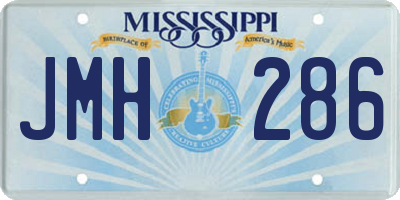 MS license plate JMH286