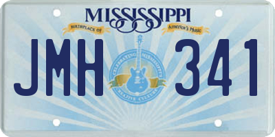 MS license plate JMH341