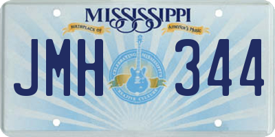 MS license plate JMH344