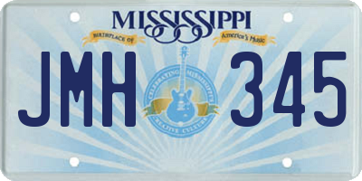 MS license plate JMH345