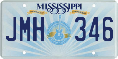 MS license plate JMH346