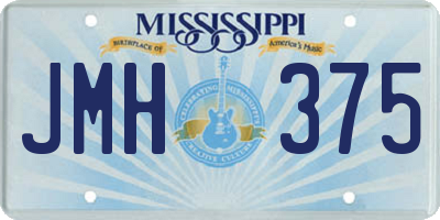 MS license plate JMH375