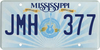 MS license plate JMH377