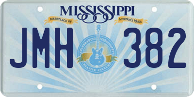 MS license plate JMH382