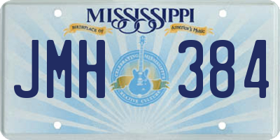 MS license plate JMH384