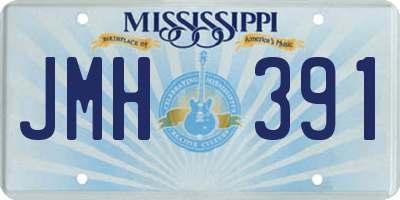MS license plate JMH391