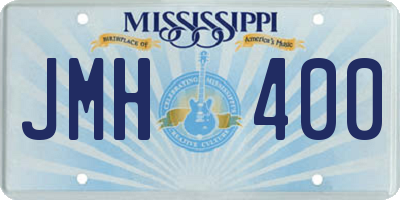MS license plate JMH400