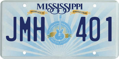 MS license plate JMH401