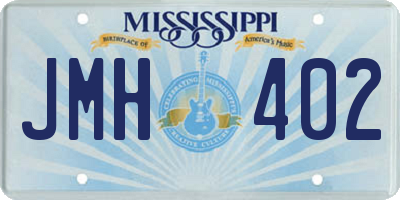 MS license plate JMH402