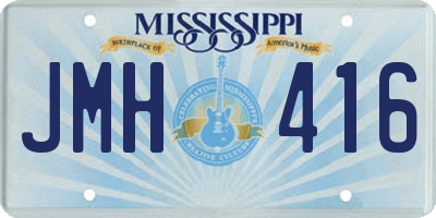 MS license plate JMH416
