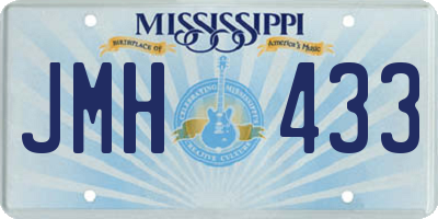 MS license plate JMH433