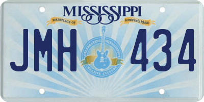 MS license plate JMH434