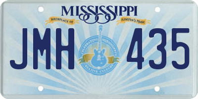 MS license plate JMH435