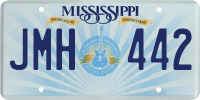MS license plate JMH442