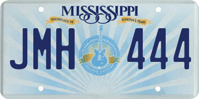 MS license plate JMH444