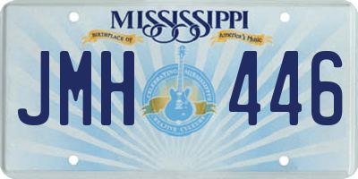 MS license plate JMH446