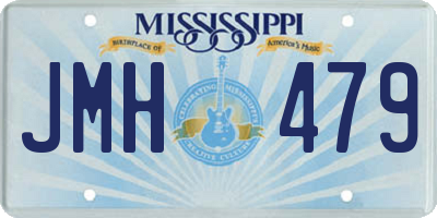 MS license plate JMH479