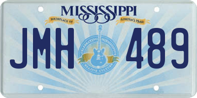 MS license plate JMH489