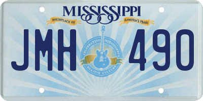 MS license plate JMH490