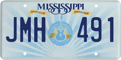 MS license plate JMH491