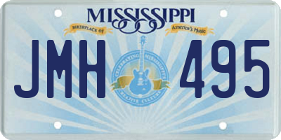 MS license plate JMH495