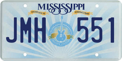 MS license plate JMH551