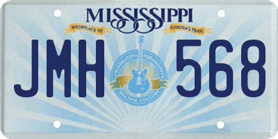 MS license plate JMH568