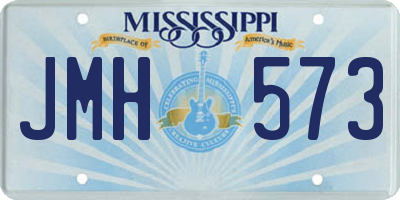 MS license plate JMH573