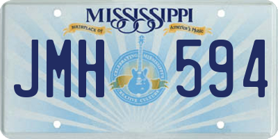MS license plate JMH594