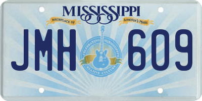 MS license plate JMH609