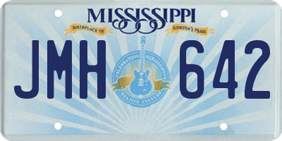 MS license plate JMH642