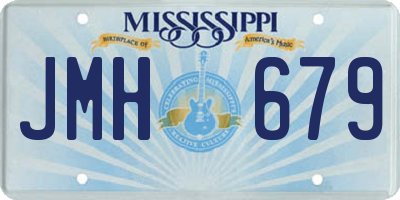 MS license plate JMH679