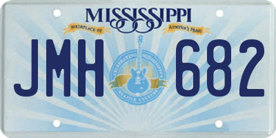 MS license plate JMH682