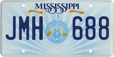 MS license plate JMH688