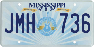 MS license plate JMH736