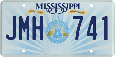 MS license plate JMH741