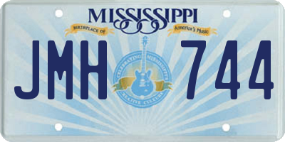 MS license plate JMH744