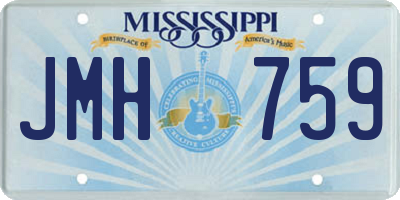 MS license plate JMH759
