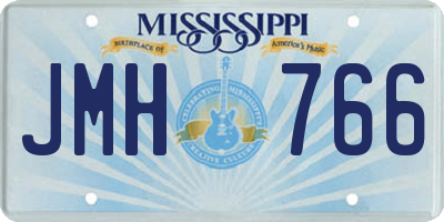 MS license plate JMH766