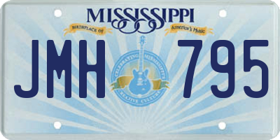 MS license plate JMH795