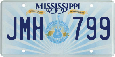 MS license plate JMH799