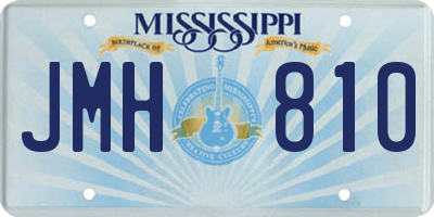 MS license plate JMH810
