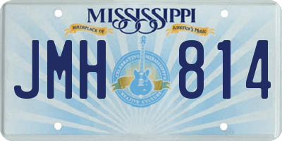 MS license plate JMH814