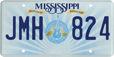 MS license plate JMH824