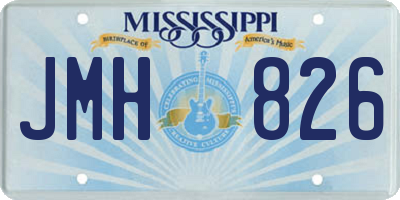 MS license plate JMH826