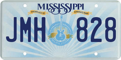 MS license plate JMH828